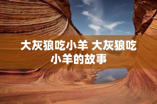 大灰狼吃小羊 大灰狼吃小羊的故事