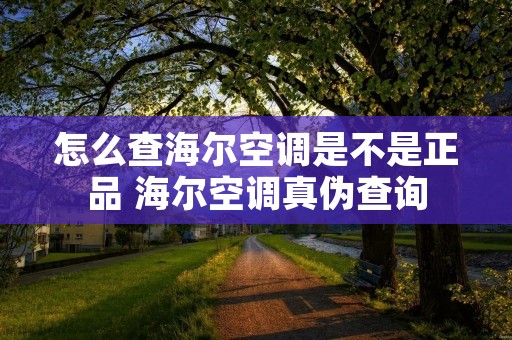 怎么查海尔空调是不是正品 海尔空调真伪查询