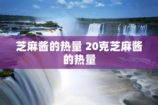 芝麻酱的热量 20克芝麻酱的热量