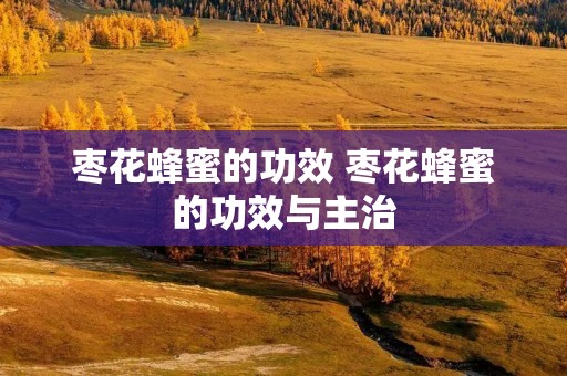 枣花蜂蜜的功效 枣花蜂蜜的功效与主治 枣花蜂蜜的功效 枣花蜂蜜的功效与主治