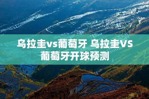 乌拉圭vs葡萄牙 乌拉圭VS葡萄牙开球预测