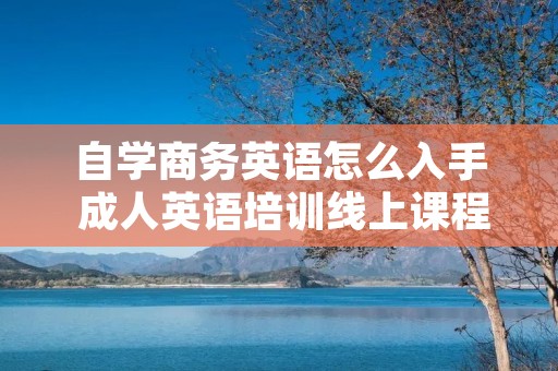 自学商务英语怎么入手 成人英语培训线上课程 自学商务英语怎么入手 成人英语培训线上课程