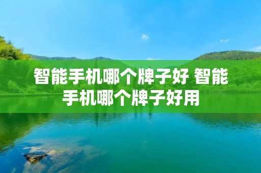智能手机哪个牌子好 智能手机哪个牌子好用 智能手机哪个牌子好 智能手机哪个牌子好用