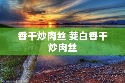香干炒肉丝 茭白香干炒肉丝