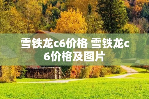 雪铁龙c6价格 雪铁龙c6价格及图片