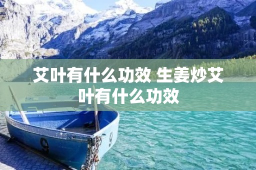 艾叶有什么功效 生姜炒艾叶有什么功效 艾叶有什么功效 生姜炒艾叶有什么功效
