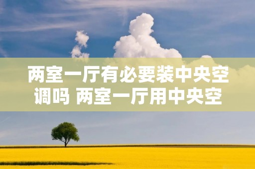 两室一厅有必要装中央空调吗 两室一厅用中央空调是一拖二吗