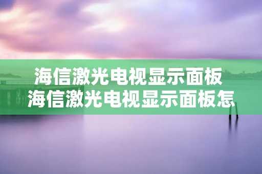 海信激光电视显示面板 海信激光电视显示面板怎么设置