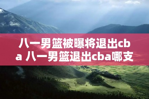 八一男篮被曝将退出cba 八一男篮退出cba哪支球队接替