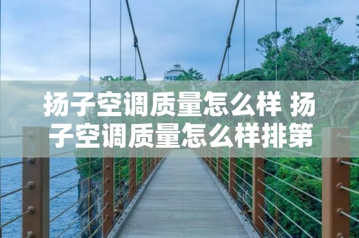 扬子空调质量怎么样 扬子空调质量怎么样排第几位 扬子空调质量怎么样 扬子空调质量怎么样排第几位