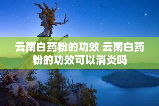 云南白药粉的功效 云南白药粉的功效可以消炎吗 云南白药粉的功效 云南白药粉的功效可以消炎吗
