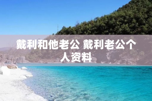 戴利和他老公 戴利老公个人资料 戴利和他老公 戴利老公个人资料