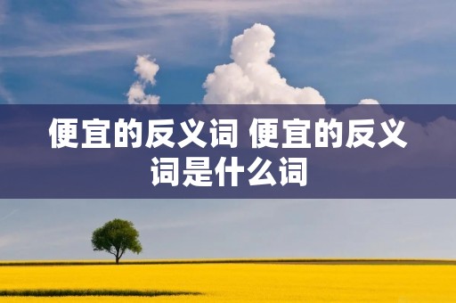 便宜的反义词 便宜的反义词是什么词 便宜的反义词 便宜的反义词是什么词