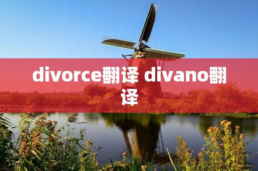 divorce翻译 divano翻译