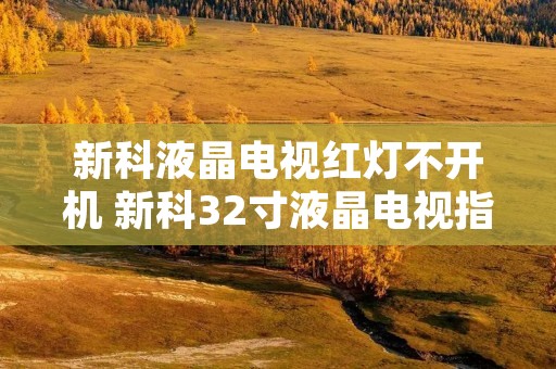 新科液晶电视红灯不开机 新科32寸液晶电视指示灯闪烁 新科液晶电视红灯不开机 新科32寸液晶电视指示灯闪烁