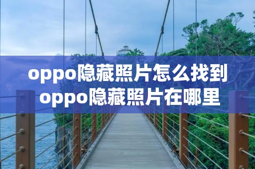 oppo隐藏照片怎么找到 oppo隐藏照片在哪里找 oppo隐藏照片怎么找到 oppo隐藏照片在哪里找
