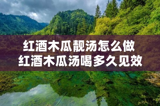 红酒木瓜靓汤怎么做 红酒木瓜汤喝多久见效 红酒木瓜靓汤怎么做 红酒木瓜汤喝多久见效