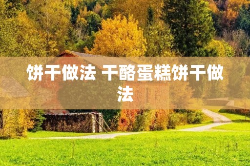 饼干做法 干酪蛋糕饼干做法