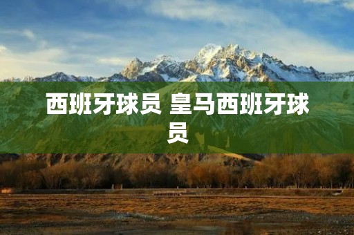 西班牙球员 皇马西班牙球员