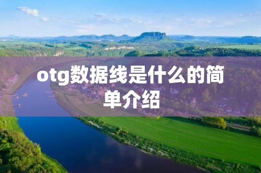 otg数据线是什么的简单介绍