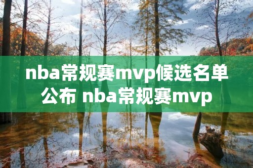 nba常规赛mvp候选名单公布 nba常规赛mvp nba常规赛mvp候选名单公布 nba常规赛mvp