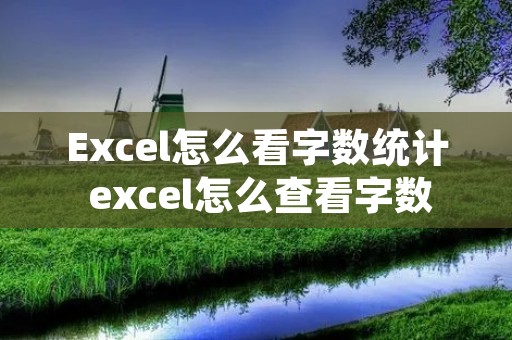 Excel怎么看字数统计 excel怎么查看字数