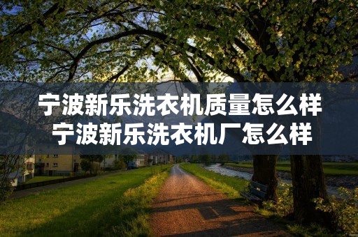 宁波新乐洗衣机质量怎么样 宁波新乐洗衣机厂怎么样