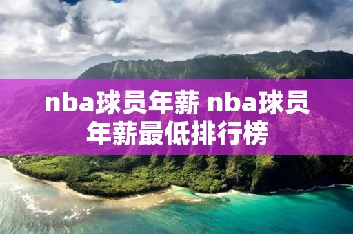 nba球员年薪 nba球员年薪最低排行榜
