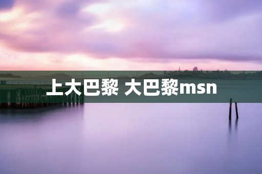 上大巴黎 大巴黎msn 上大巴黎 大巴黎msn