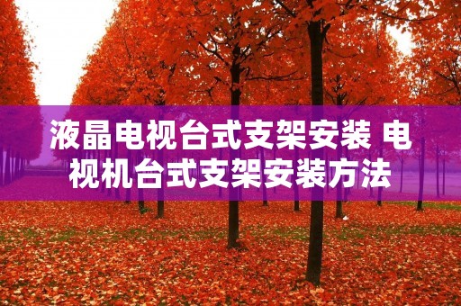液晶电视台式支架安装 电视机台式支架安装方法