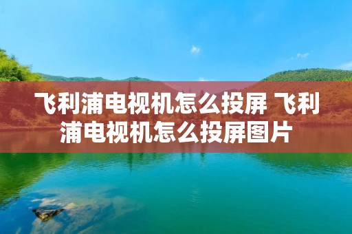 飞利浦电视机怎么投屏 飞利浦电视机怎么投屏图片