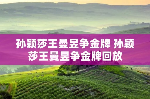 孙颖莎王曼昱争金牌 孙颖莎王曼昱争金牌回放 孙颖莎王曼昱争金牌 孙颖莎王曼昱争金牌回放