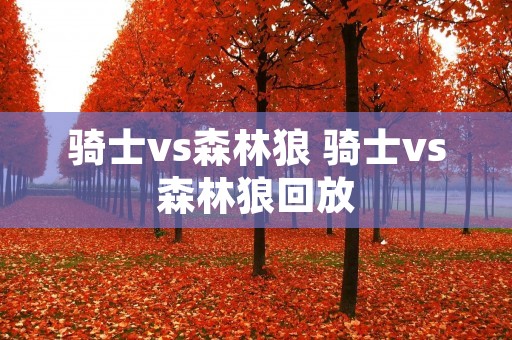 骑士vs森林狼 骑士vs森林狼回放