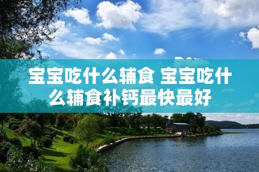 宝宝吃什么辅食 宝宝吃什么辅食补钙最快最好 宝宝吃什么辅食 宝宝吃什么辅食补钙最快最好