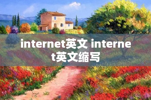internet英文 internet英文缩写