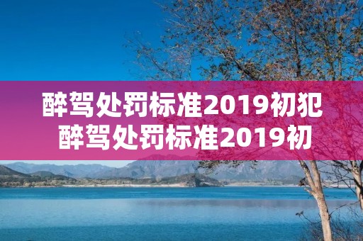 醉驾处罚标准2019初犯 醉驾处罚标准2019初犯拘留多久