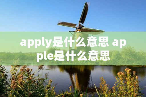 apply是什么意思 apple是什么意思 apply是什么意思 apple是什么意思