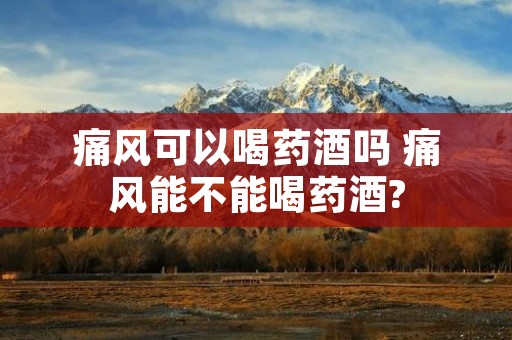 痛风可以喝药酒吗 痛风能不能喝药酒? 痛风可以喝药酒吗 痛风能不能喝药酒?