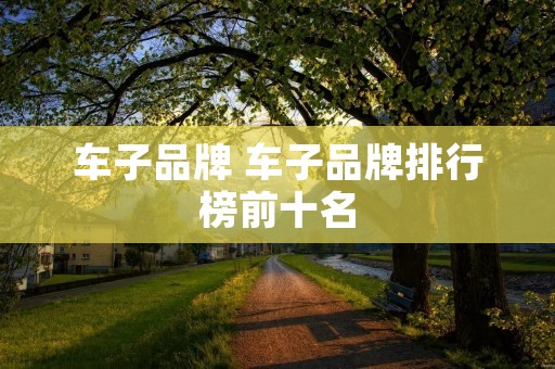车子品牌 车子品牌排行榜前十名