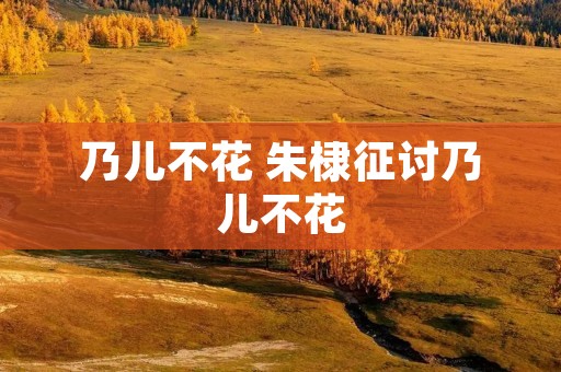 乃儿不花 朱棣征讨乃儿不花