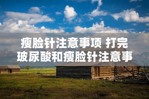 瘦脸针注意事项 打完玻尿酸和瘦脸针注意事项 瘦脸针注意事项 打完玻尿酸和瘦脸针注意事项