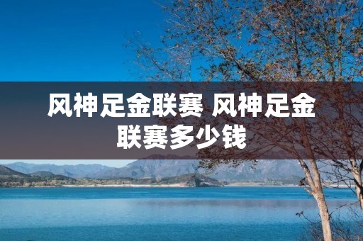 风神足金联赛 风神足金联赛多少钱