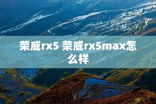荣威rx5 荣威rx5max怎么样