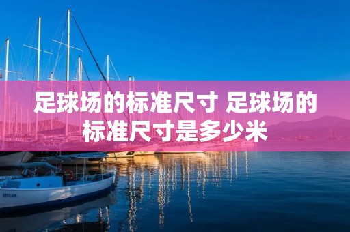 足球场的标准尺寸 足球场的标准尺寸是多少米