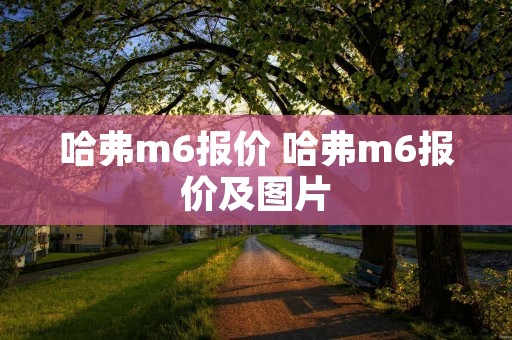 哈弗m6报价 哈弗m6报价及图片