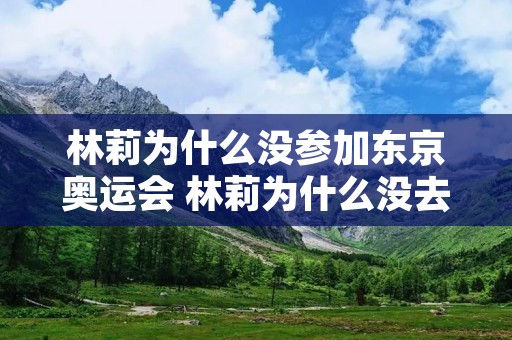林莉为什么没参加东京奥运会 林莉为什么没去东京