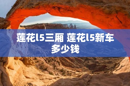 莲花l5三厢 莲花l5新车多少钱