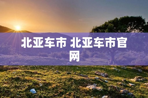 北亚车市 北亚车市官网