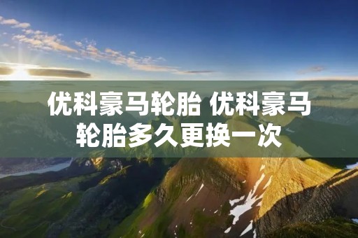 优科豪马轮胎 优科豪马轮胎多久更换一次