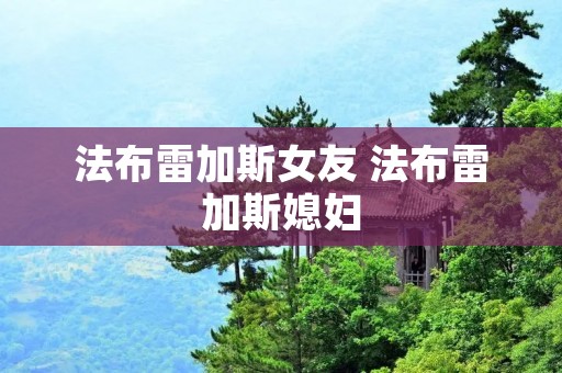法布雷加斯女友 法布雷加斯媳妇